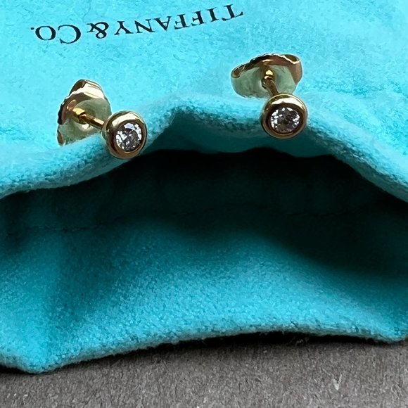 Tiffany Elsa Peretti Diamonds by the Yard Earrings in 18K Rose Gold